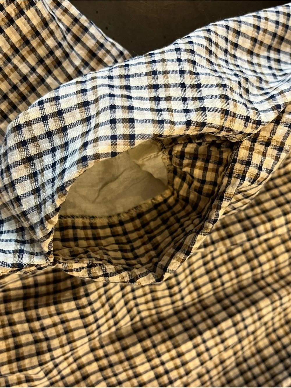 Marmar Girls Plaid Button-Front Dress with Ruffle Trim - Picture 7 of 8